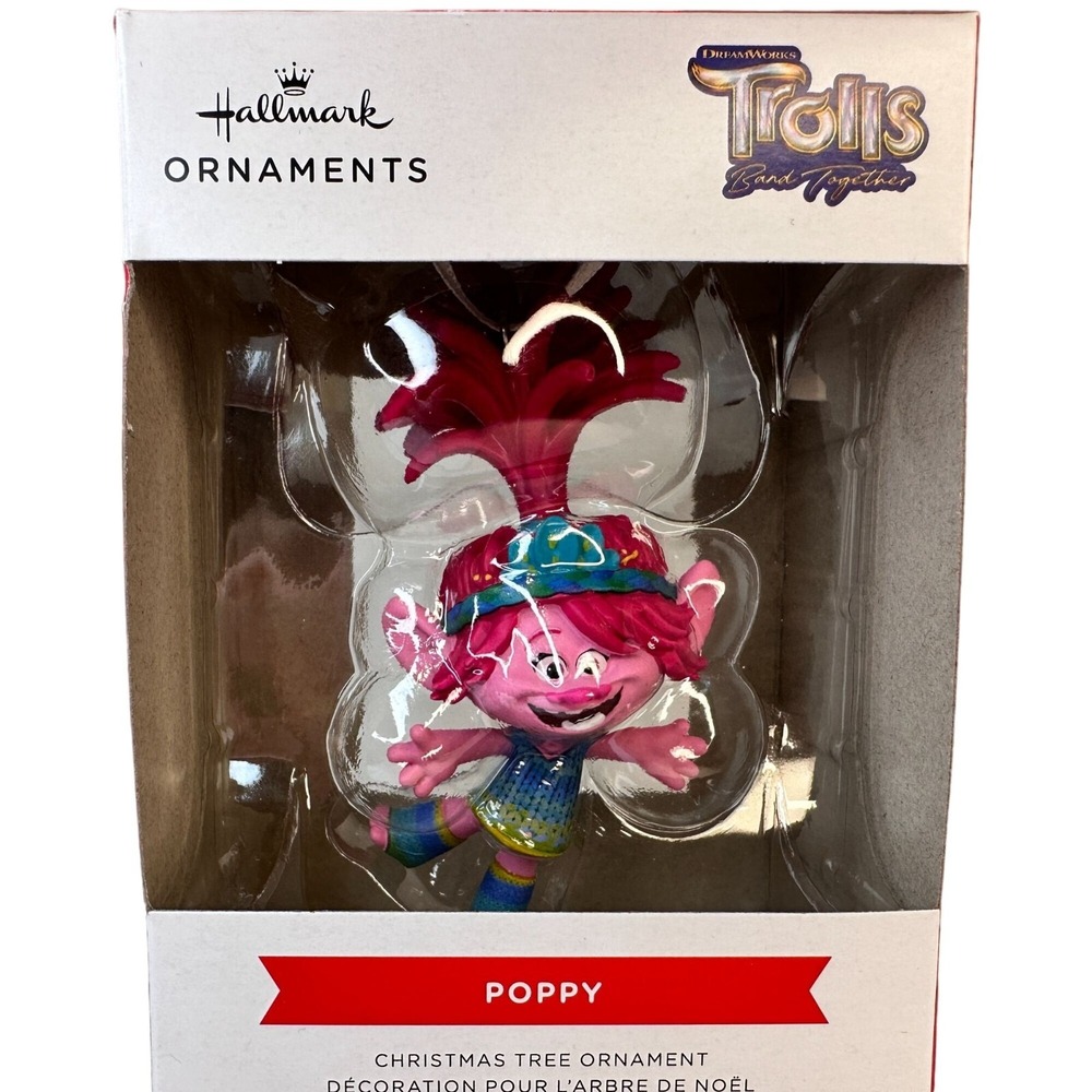 Hallmark Disney DreamWorks Trolls Poppy Christmas Ornament 2023 NEW in Box